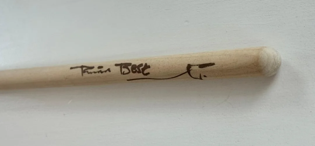 PETE BEST 'The Beatles' Original Drummer Signed Autograph Drumstick, image 3