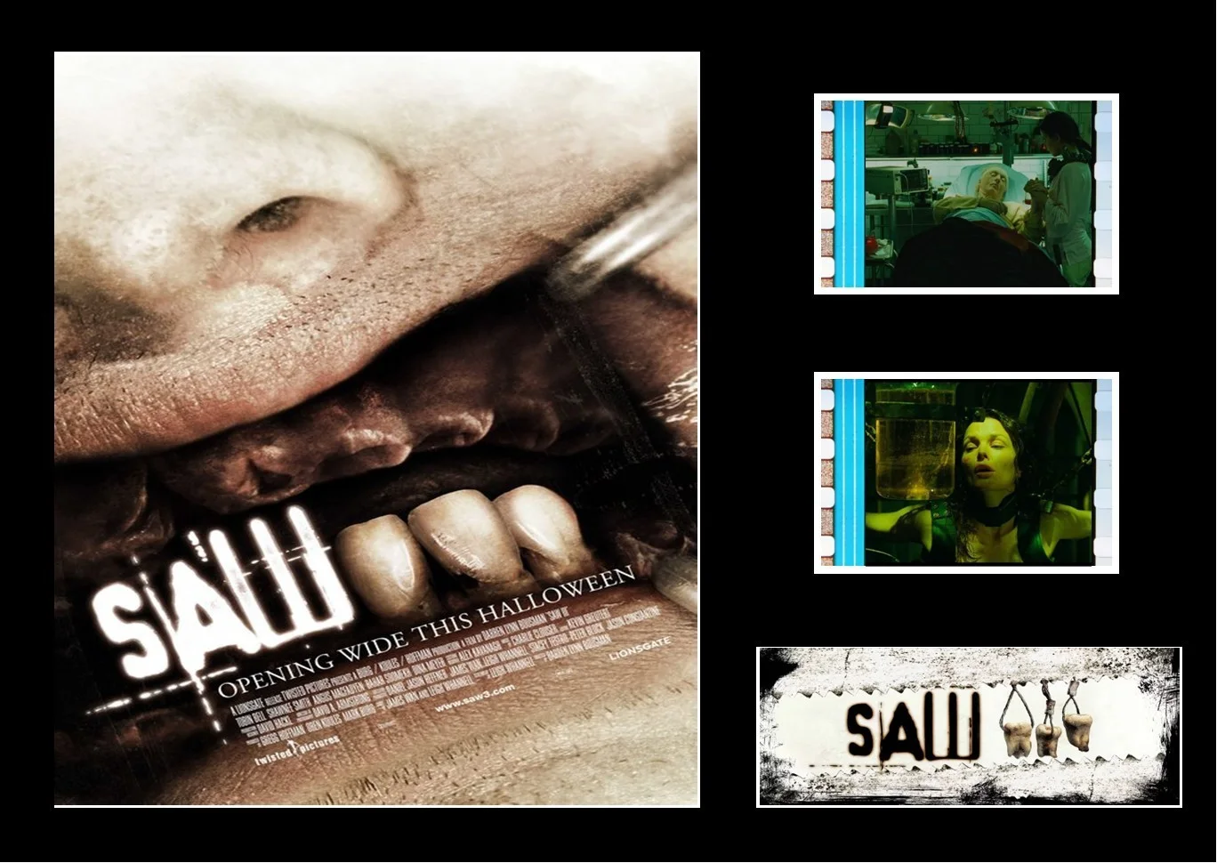 Saw III Film Cell Signed Stunning Display With COA, image 3