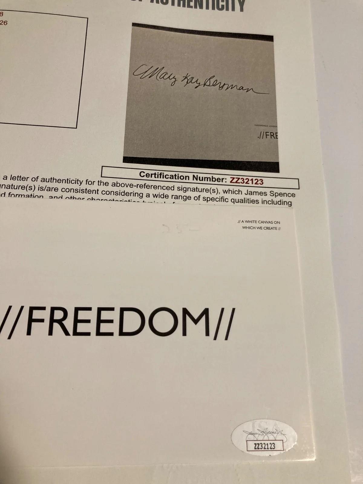 MARY KAY BERGMAN — MARY KAY BERGMAN signed 4x6 card SOUTH PARK voice-over artist JSA#ZZ32123, изображение 3