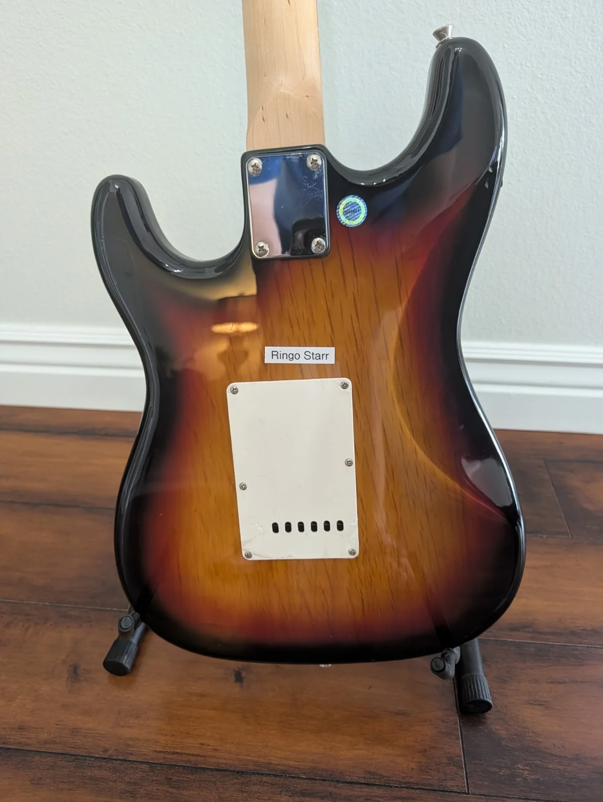 Ringo Starr Signed Electric Guitar Tobacco Sunburst Strat, изображение 2