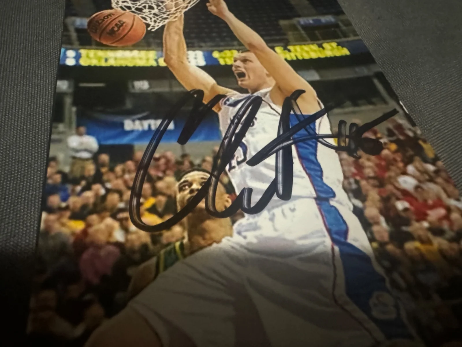 Cole Alrich OKC 2012 Autographed Picture KU '07 '10, image 2