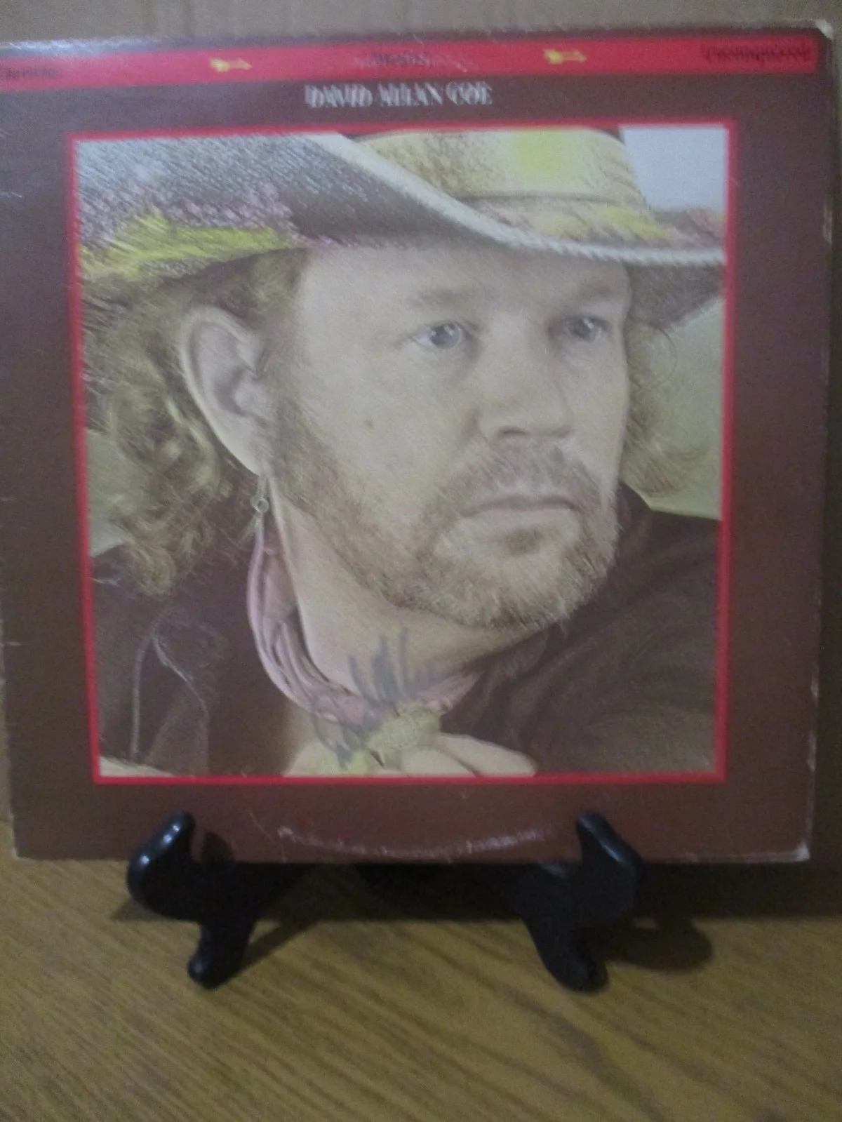 DAVID ALLAN COE (RIP) AUTHENTIC SIGNED/AUTOGRAPHED VINYL ALBUM--JSA CERTIFIED, image 2