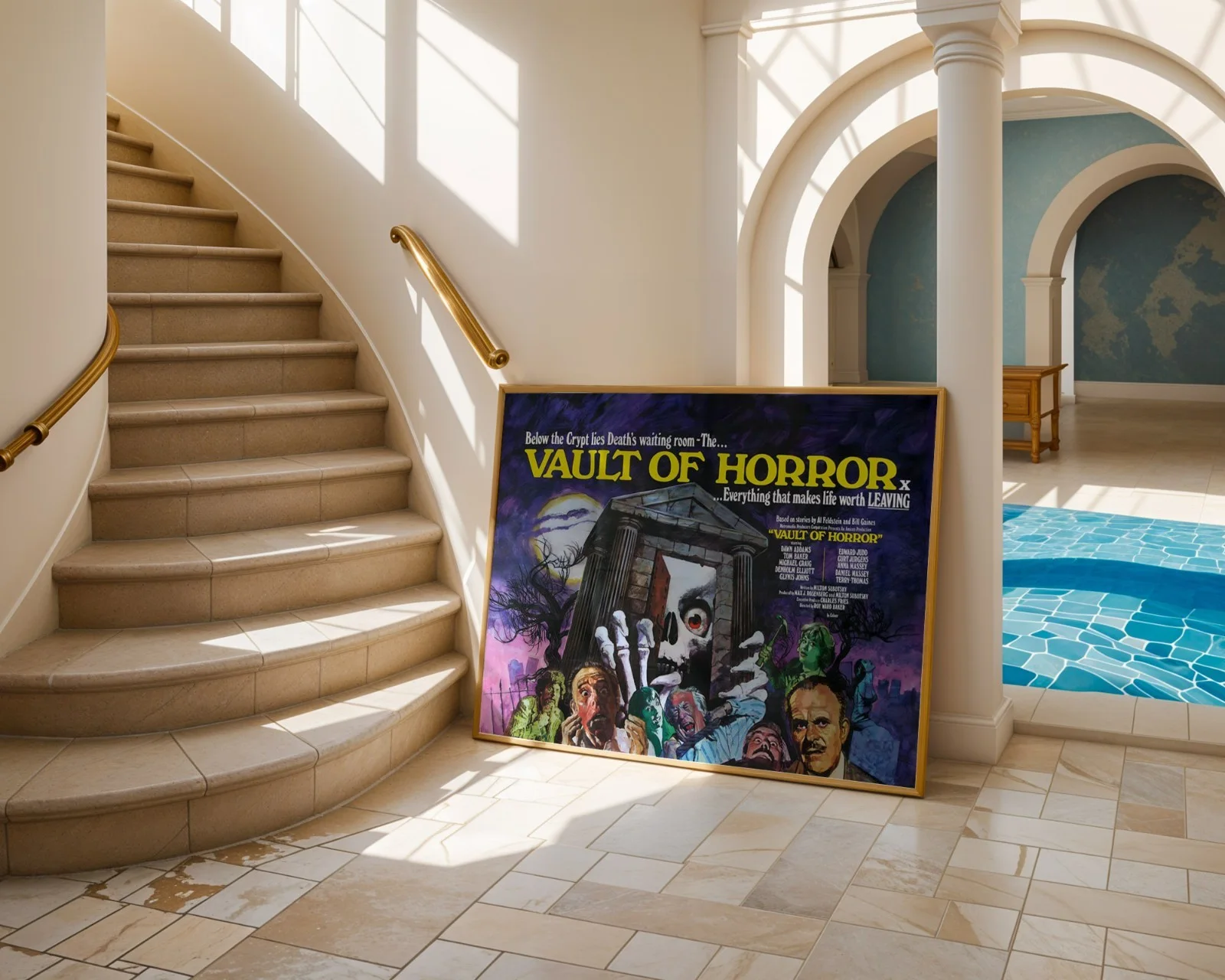 Vault Of Horror - 1973 Amicus Anthology Film - Restored 40" x 30" UK Quad Poster, изображение 4