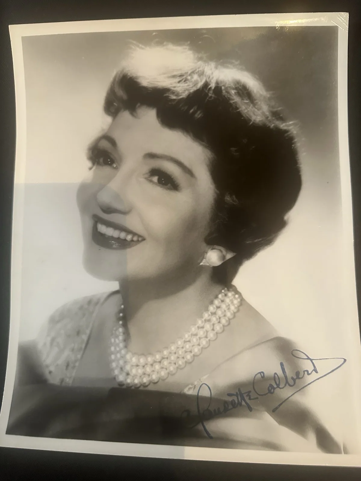 CLAUDETTE COLBERT SIGNED GLOSSY, image 2