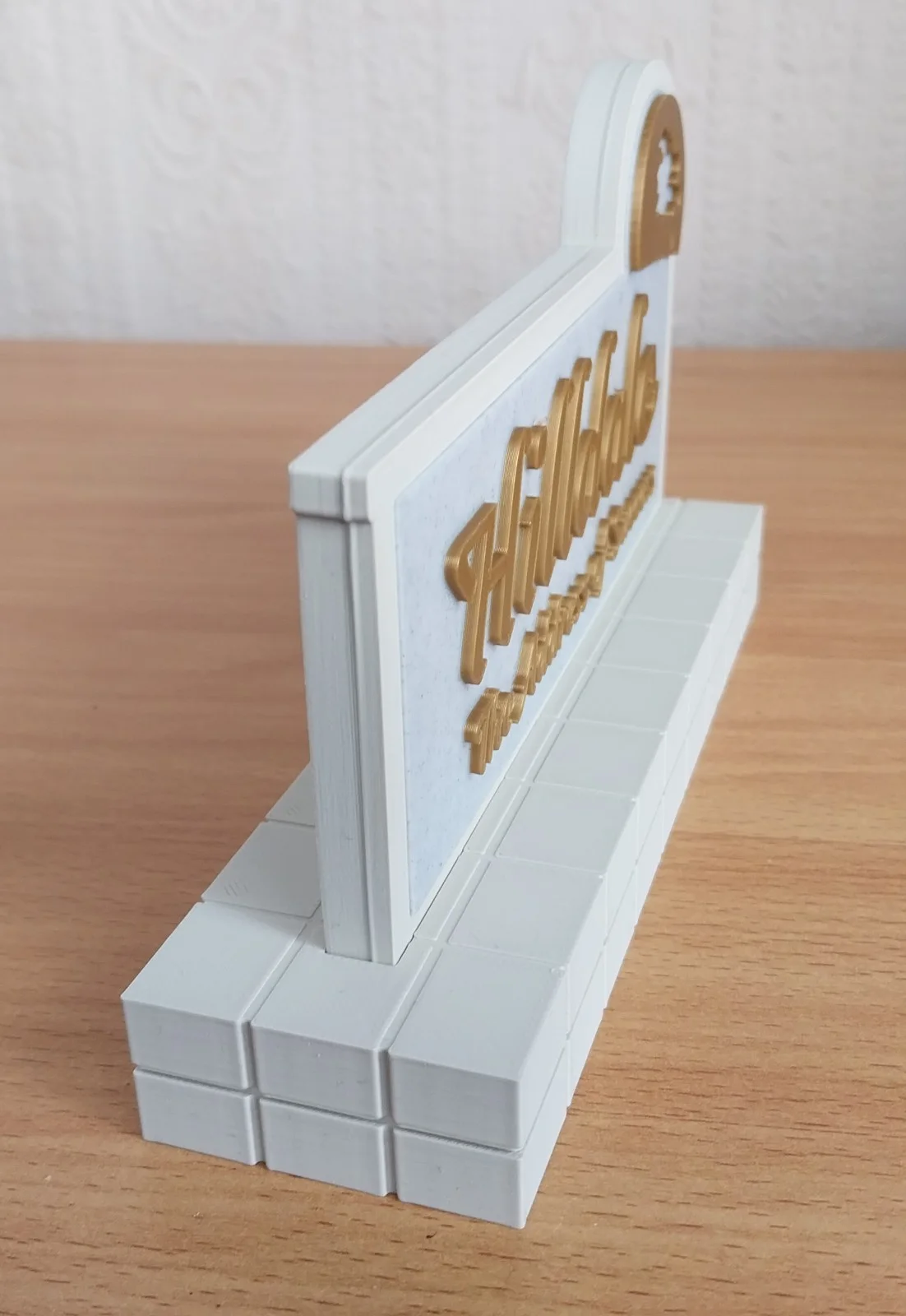 Back to the Future Hilldale Street Sign - 3D Printed Raw Detailed, image 5