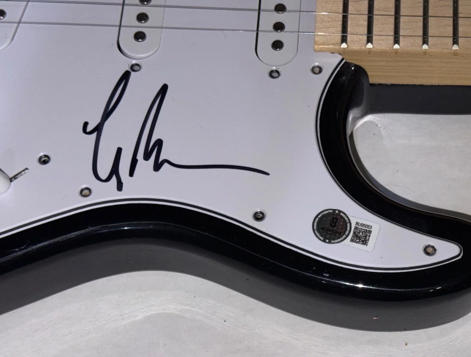 Lindsey Buckingham FLEETWOOD MAC Signed Autograph Electric Guitar Beckett COA, image 3