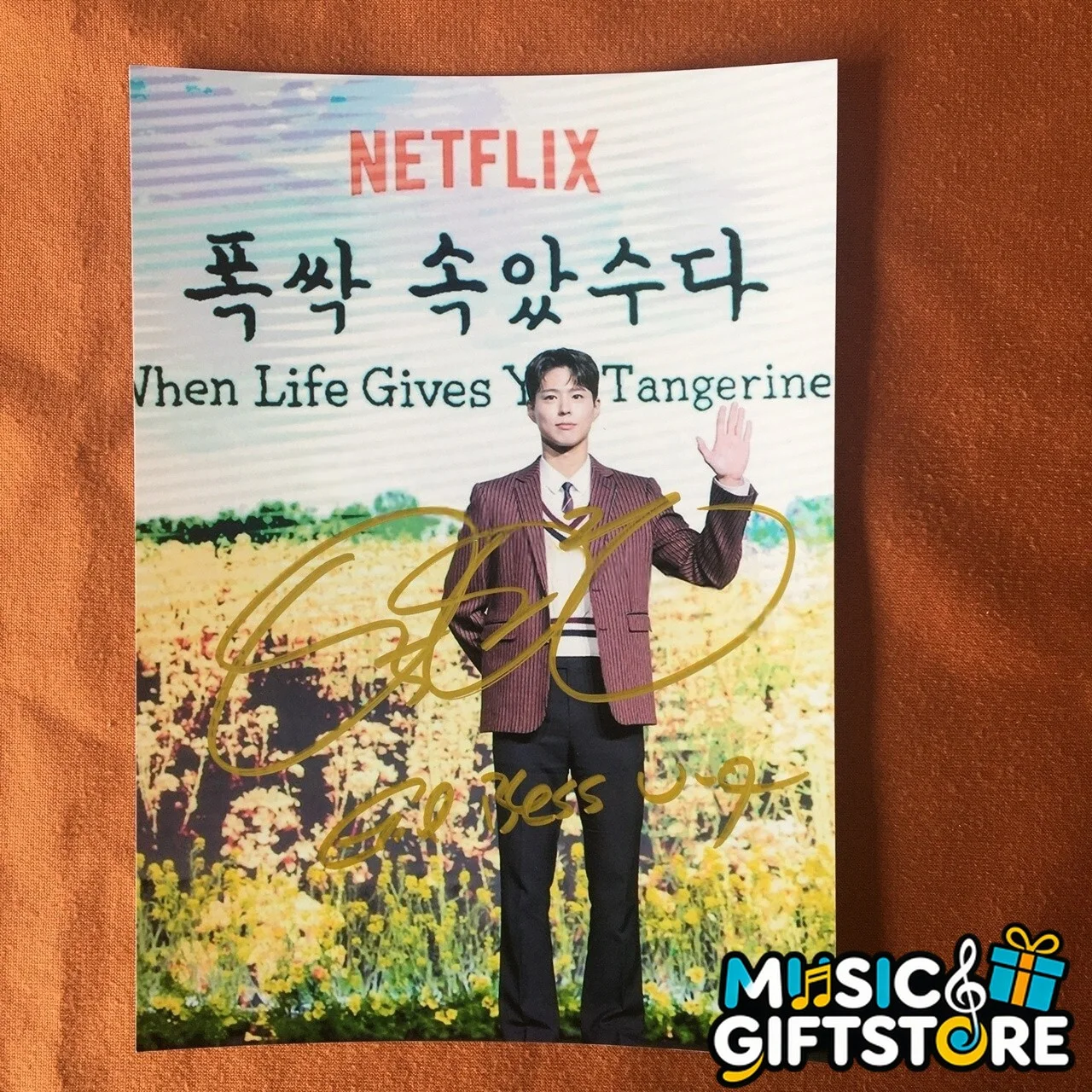 When Life Gives You Tangerines IU Park Bo Gum Autographed Photo K-Drama K-POP C, изображение 4