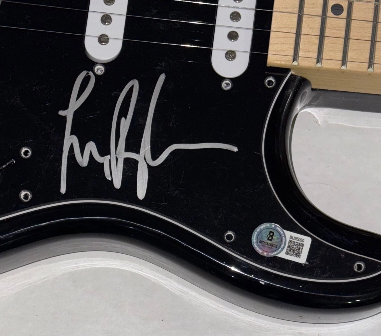 Lindsey Buckingham FLEETWOOD MAC Signed Autograph Electric Guitar Beckett COA, image 3