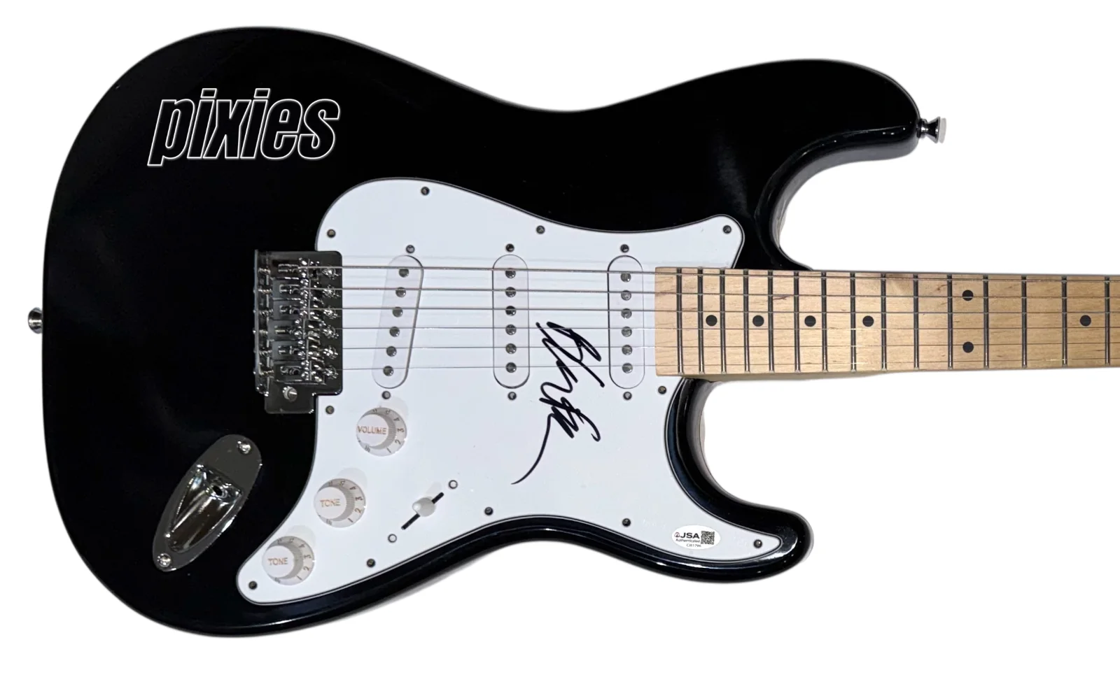 Black Francis The Pixes Signed Autograph Electric Guitar Band Singer JSA COA, изображение 2