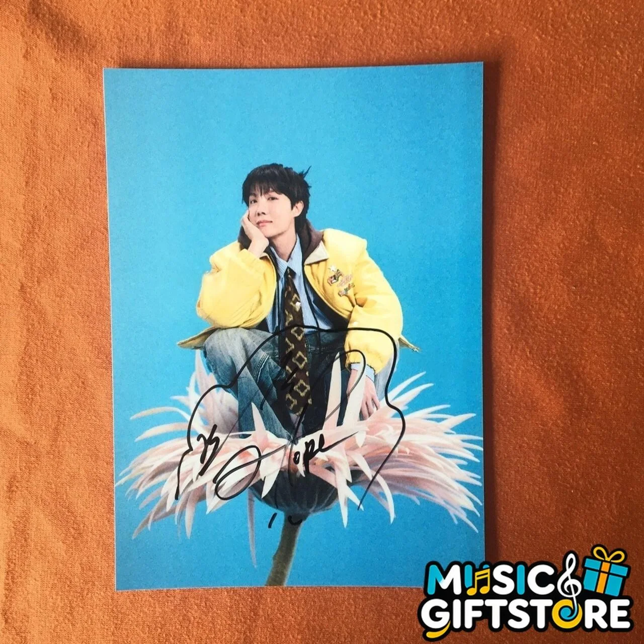 BTS J-HOPE AUTOGRAPHED SIGNED PHOTO K-POP COLLECTION 4*6 2025 #MUGS, изображение 2