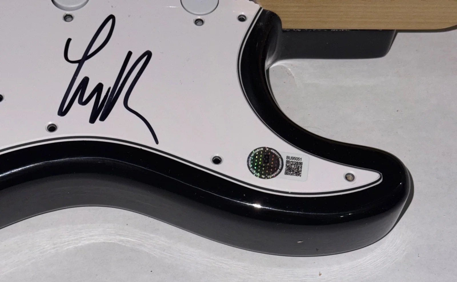 Lindsey Buckingham FLEETWOOD MAC Signed Autograph Electric Guitar Beckett COA, image 3