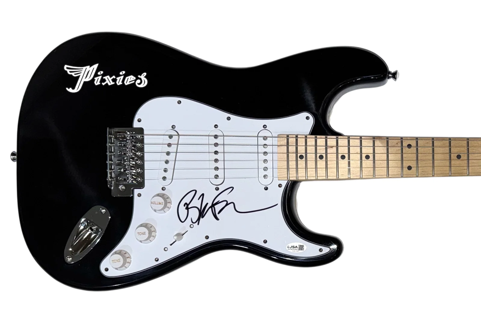 Black Francis The Pixes Signed Autograph Electric Guitar Band Singer JSA COA, image 2