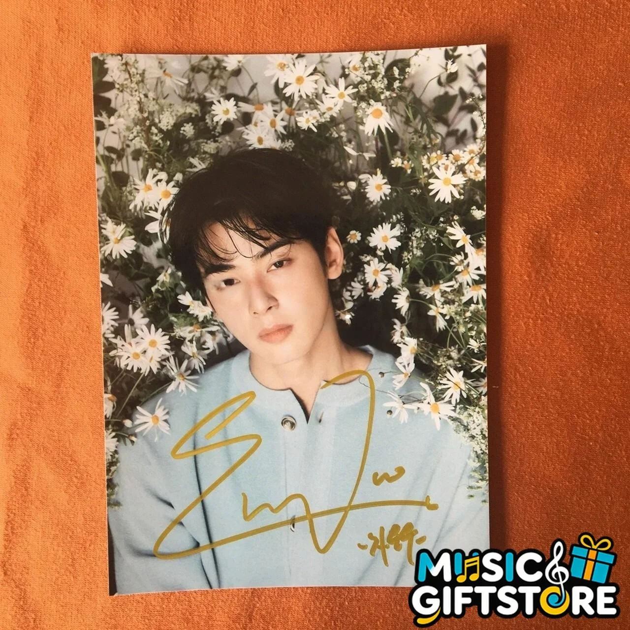 ASTRO Cha EunWoo Autographed Photo 4*6 Autographs Signed K-POP 2025 #MUGS, изображение 2