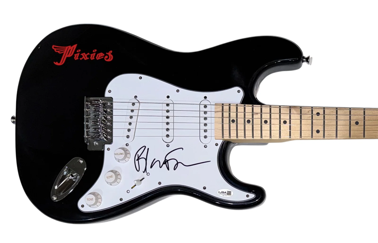 Black Francis The Pixes Signed Autograph Electric Guitar Band Singer JSA COA, изображение 2
