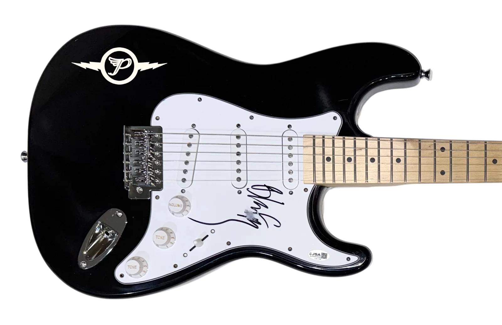 Black Francis The Pixes Signed Autograph Electric Guitar Band Singer JSA COA, изображение 2