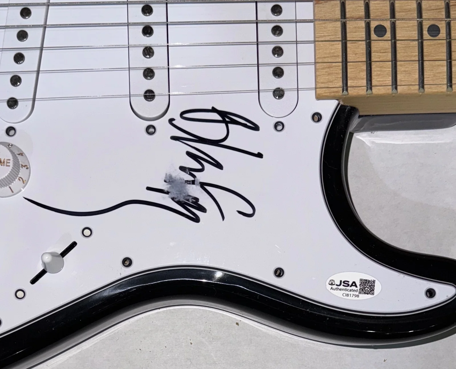 Black Francis The Pixes Signed Autograph Electric Guitar Band Singer JSA COA, изображение 3