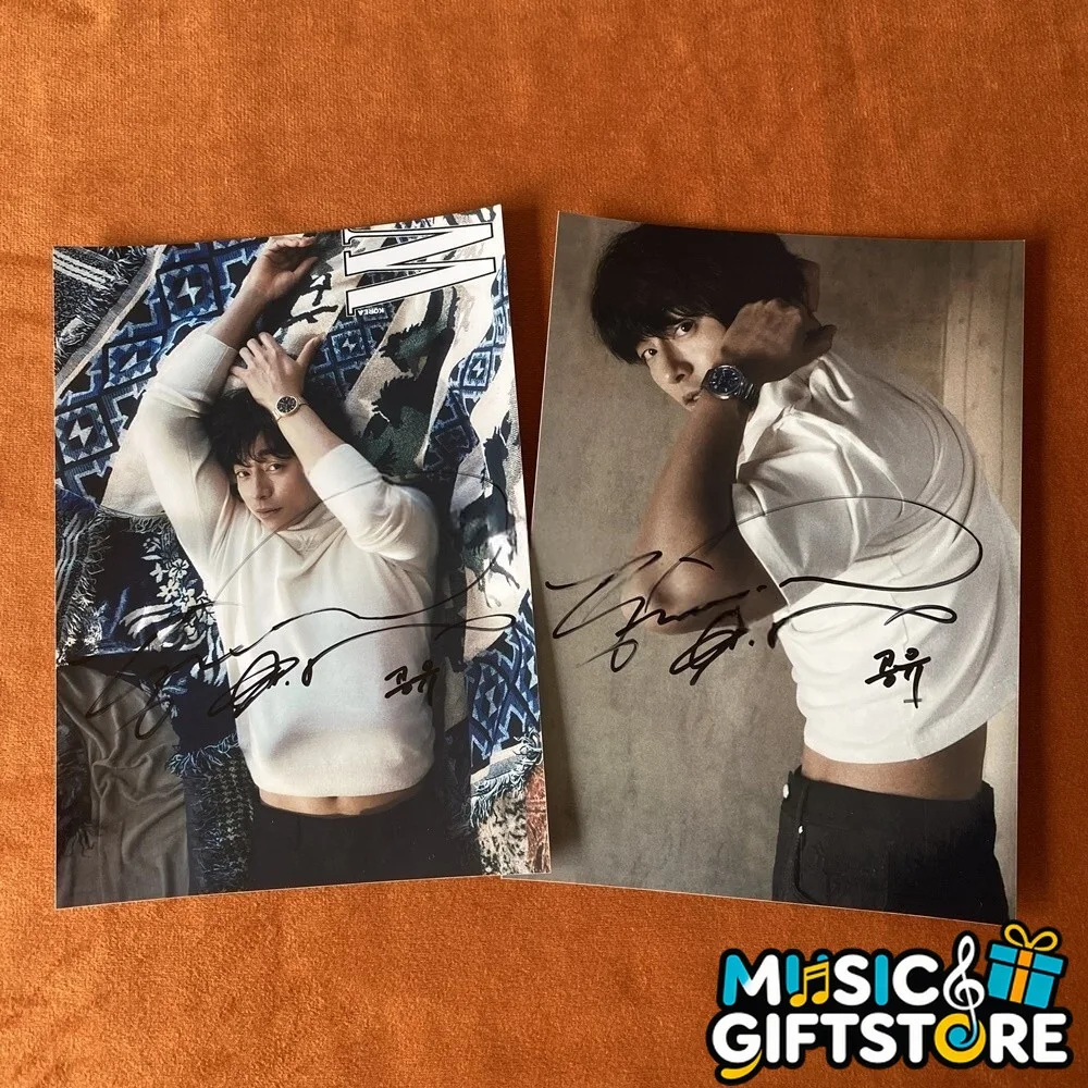 Gong Yoo Autographed Signed Photo 4*6 K-POP Collection GIFTS rare 2025D #MUGS, изображение 2