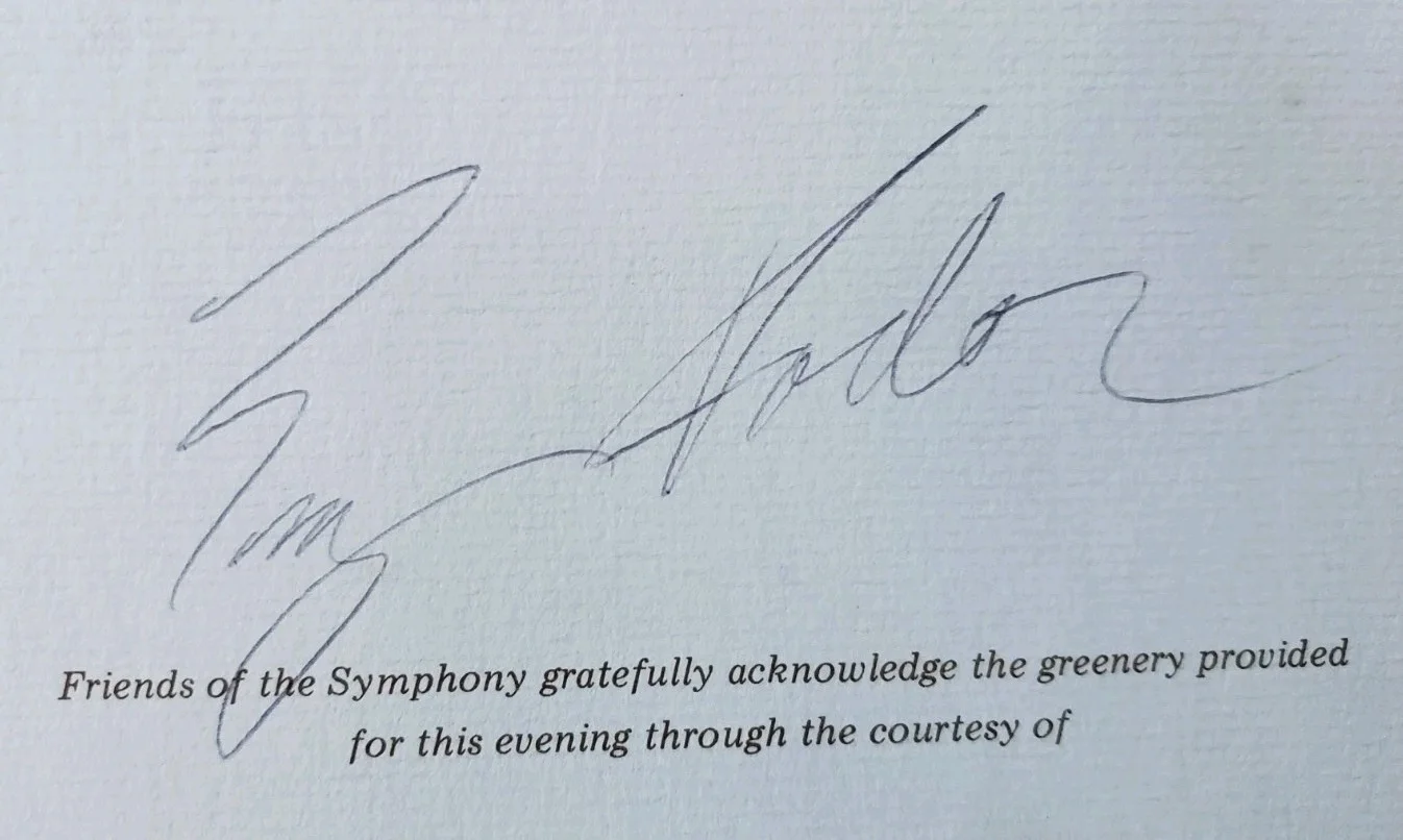 Eugene Fodor — VINTAGE 1977 Autographed Eugene Fodor Signed Program Music Symphony JSA COA, image 2