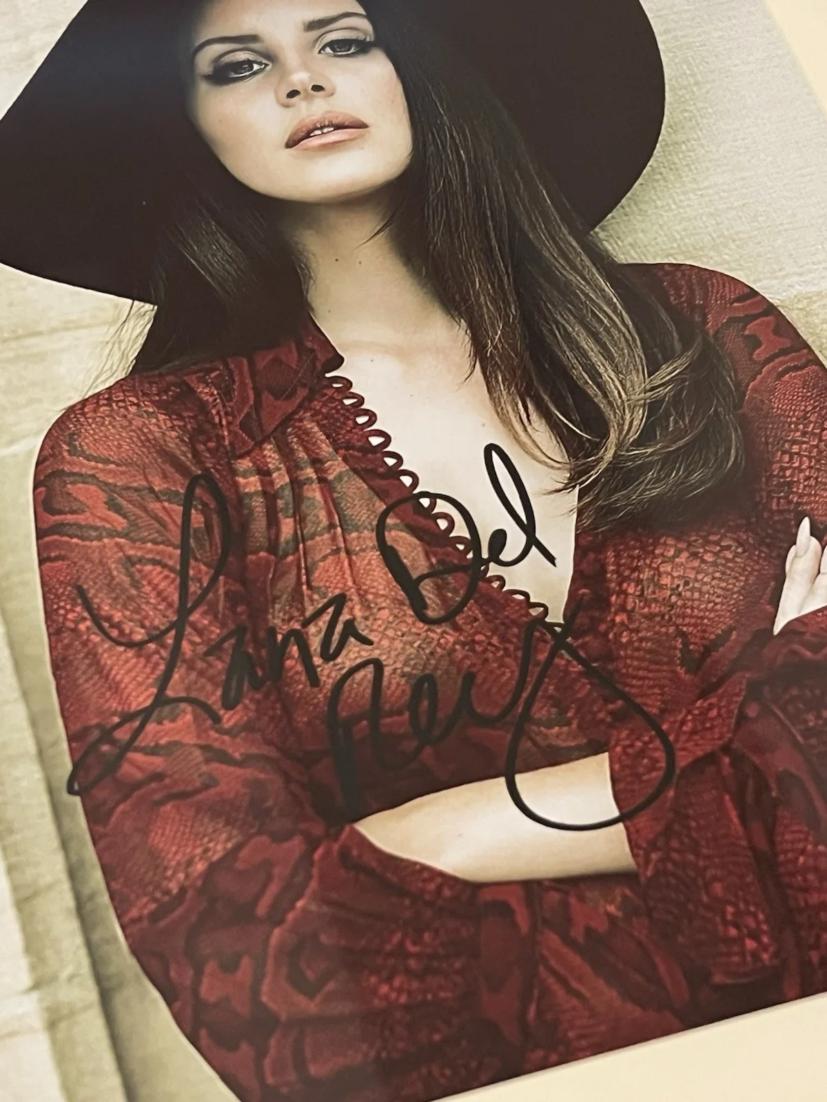LANA DEL REY Autographed 8 X 11.5 signed Fully Framed photo, image 4
