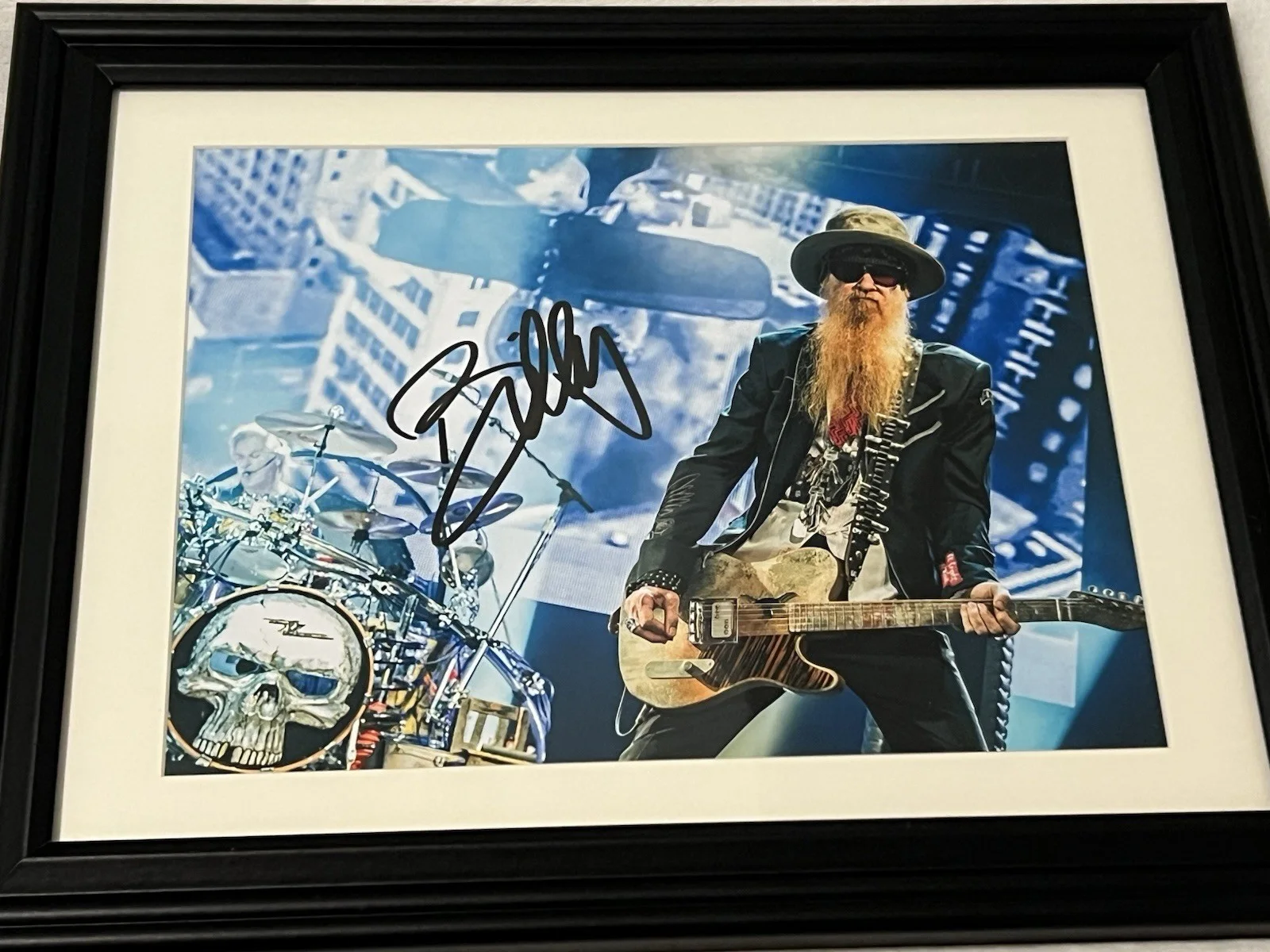 BILLY GIBBONS ZZ TOP Autographed 8 X 11.5 signed photo Rock Guitar Legend, image 3