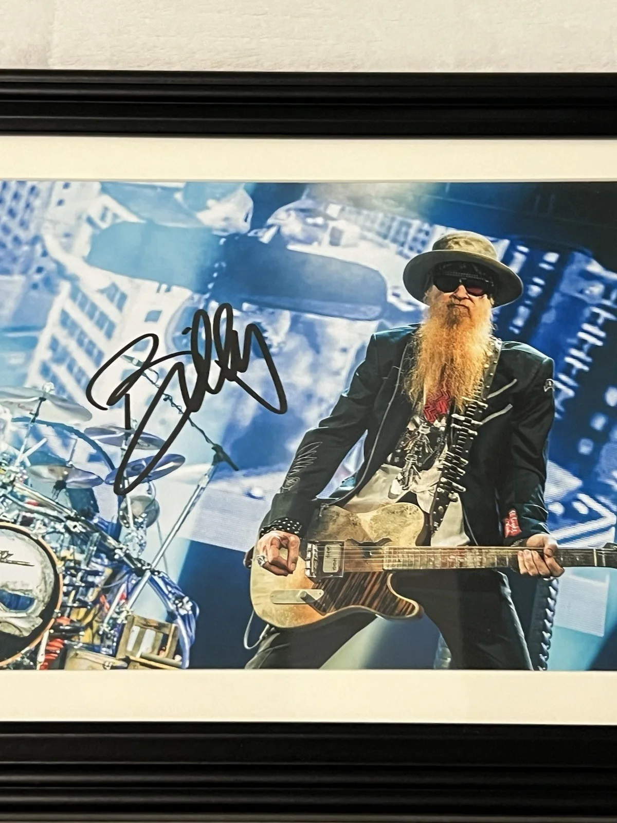 BILLY GIBBONS ZZ TOP Autographed 8 X 11.5 signed photo Rock Guitar Legend, image 5
