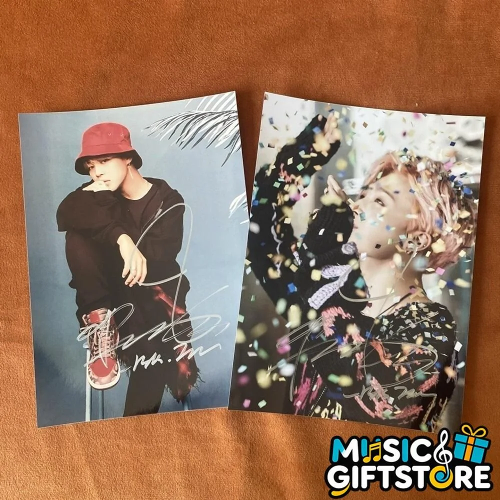 BTS JIMIN AUTOGRAPHED SIGNED PHOTO K-POP COLLECTION 4*6 2024B #MUGS, изображение 2
