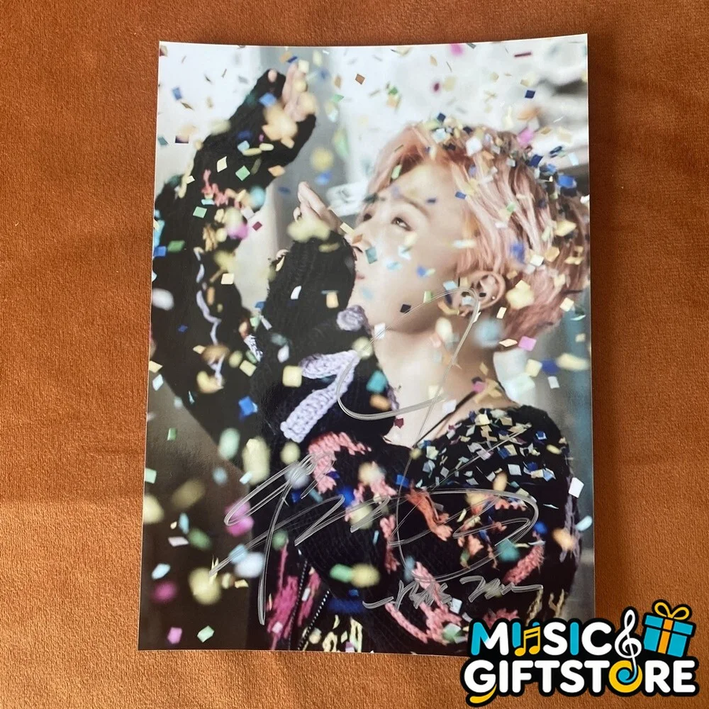 BTS JIMIN AUTOGRAPHED SIGNED PHOTO K-POP COLLECTION 4*6 2024B #MUGS, изображение 3