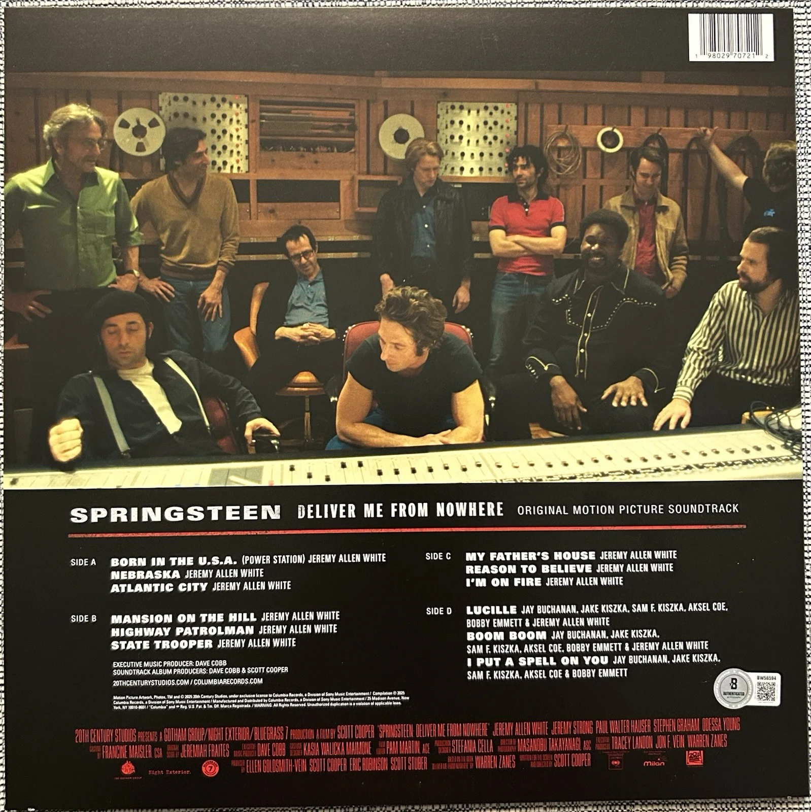 JEREMY ALLEN WHITE SIGNED SPRINGSTEEN DELIVER ME FROM NOWHERE VINYL BECKETT COA, image 4