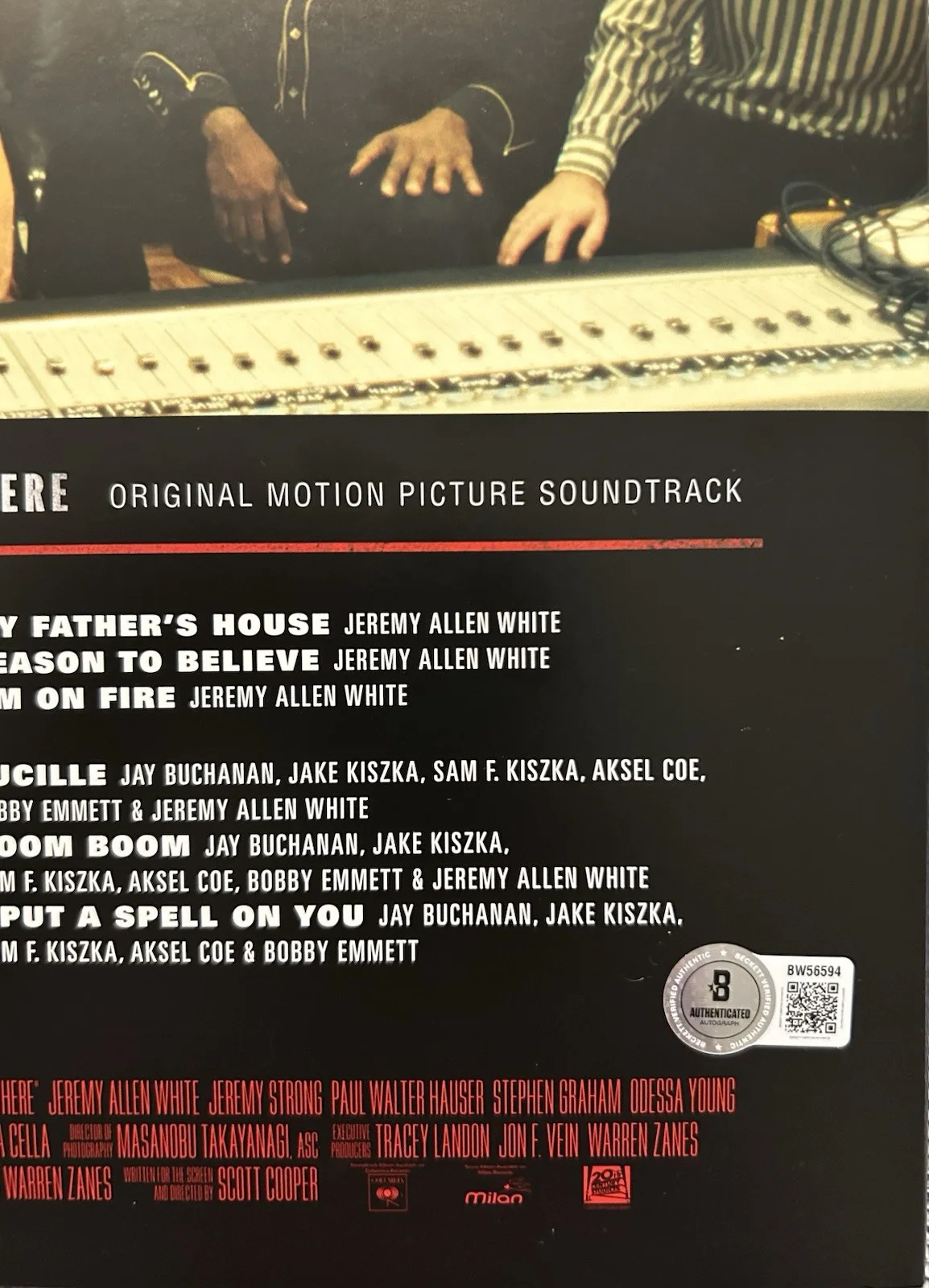 JEREMY ALLEN WHITE SIGNED SPRINGSTEEN DELIVER ME FROM NOWHERE VINYL BECKETT COA, image 5