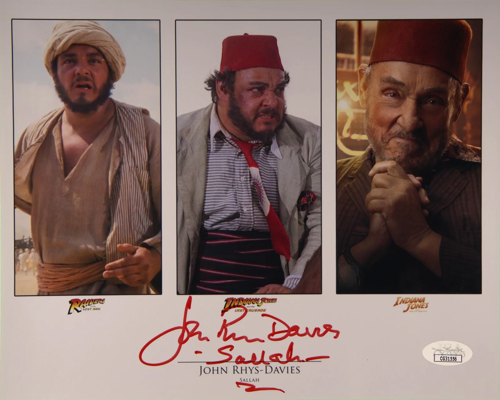 John Rhys-Davies — John Rhys-Davies Signed 8x10 Photo Sallah Indiana Jones JSA Private Signing, изображение 2