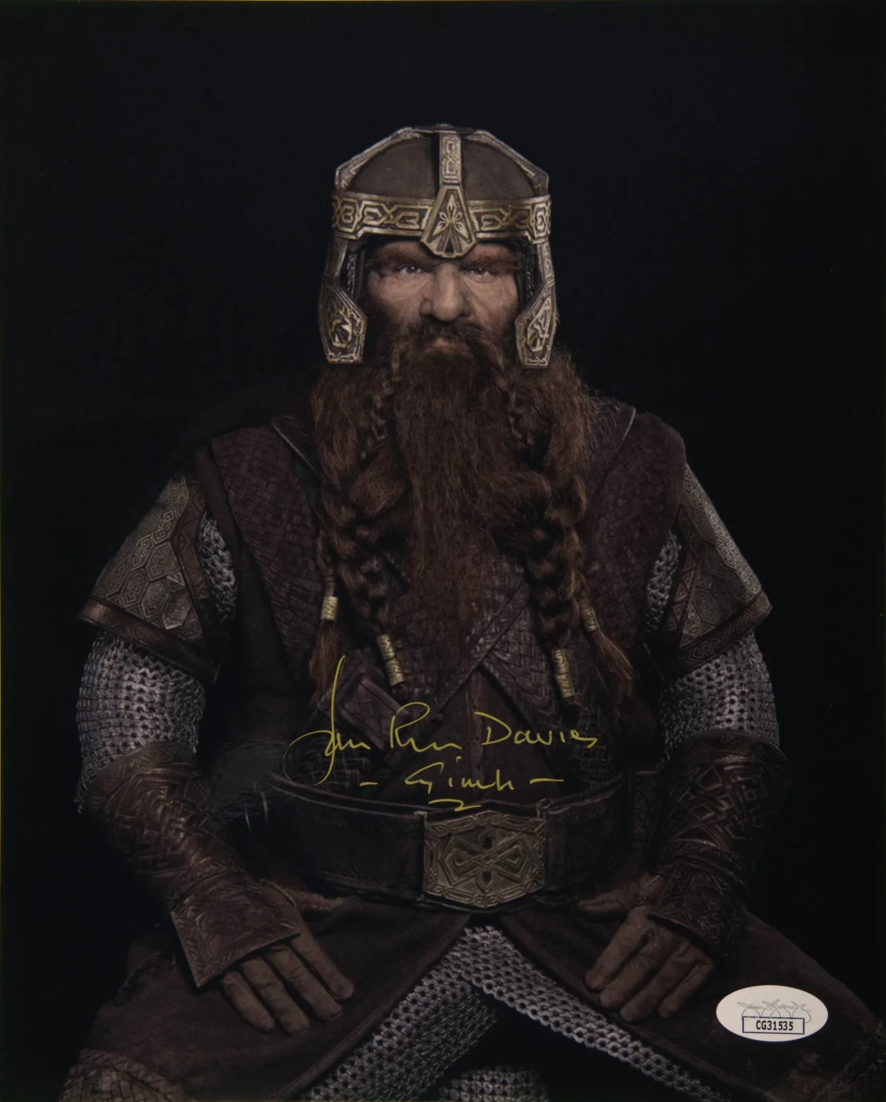 John Rhys-Davies — John Rhys-Davies Signed 8x10 Photo Lord Of The Rings JSA Private Signing, изображение 2