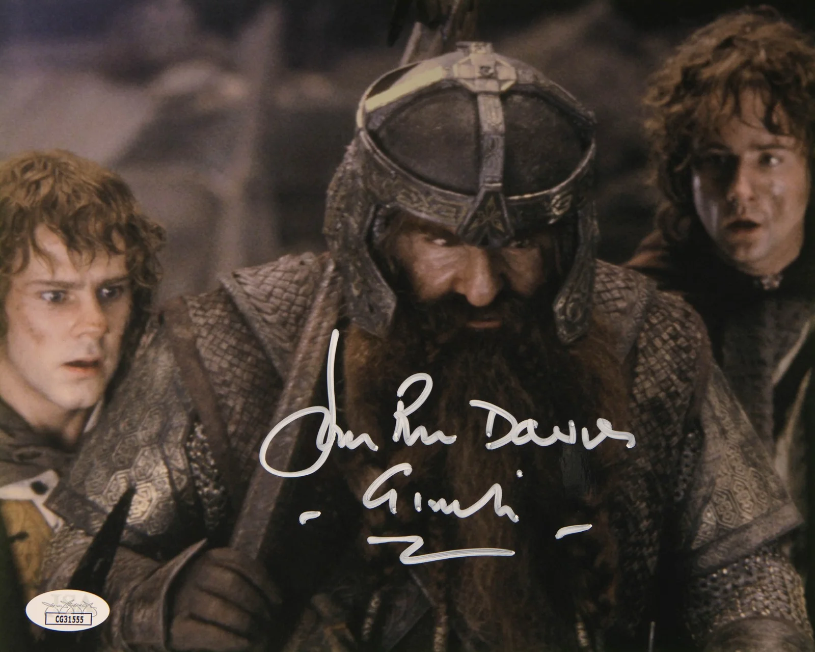 John Rhys-Davies — John Rhys-Davies Signed 8x10 Photo Lord of the Rings Gimli JSA Private Signing, изображение 2