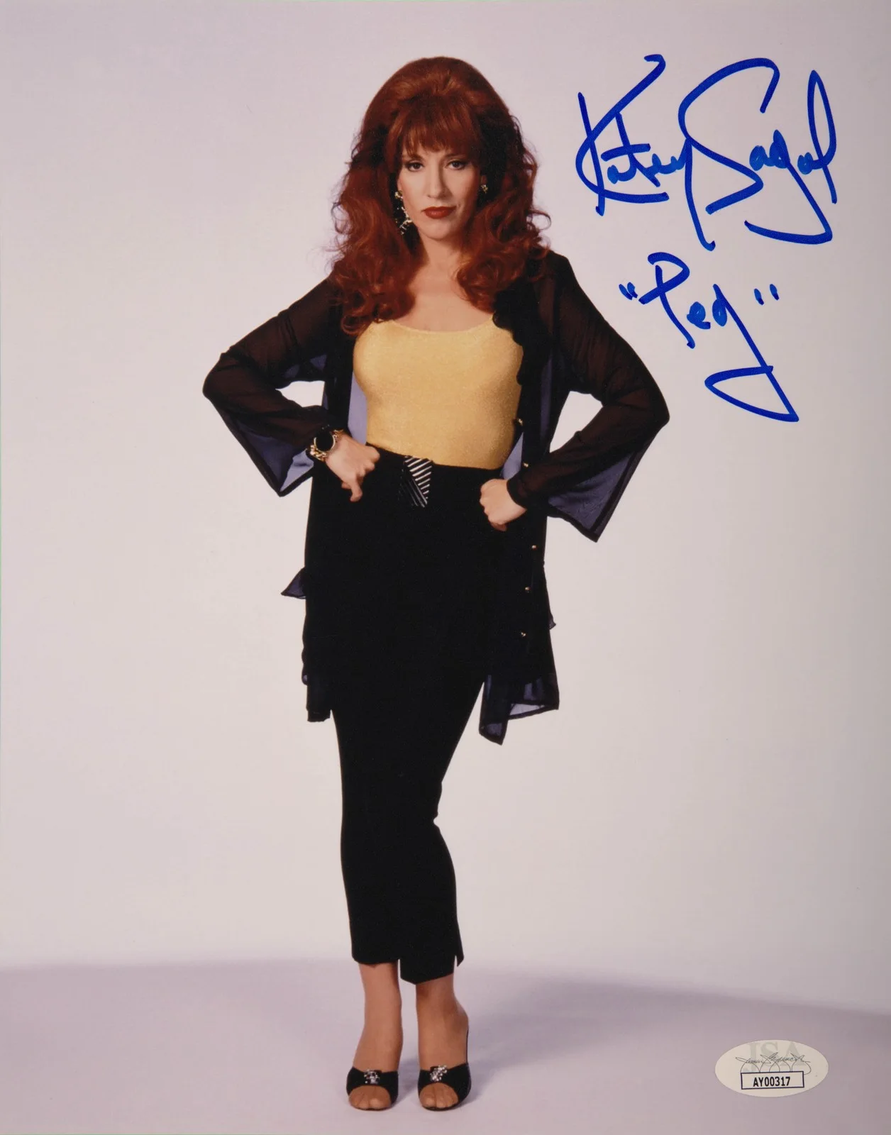 Katey Sagal — Katey Sagal Signed 8x10 Photo Peg Bundy Married With Children JSA Signing, image 2