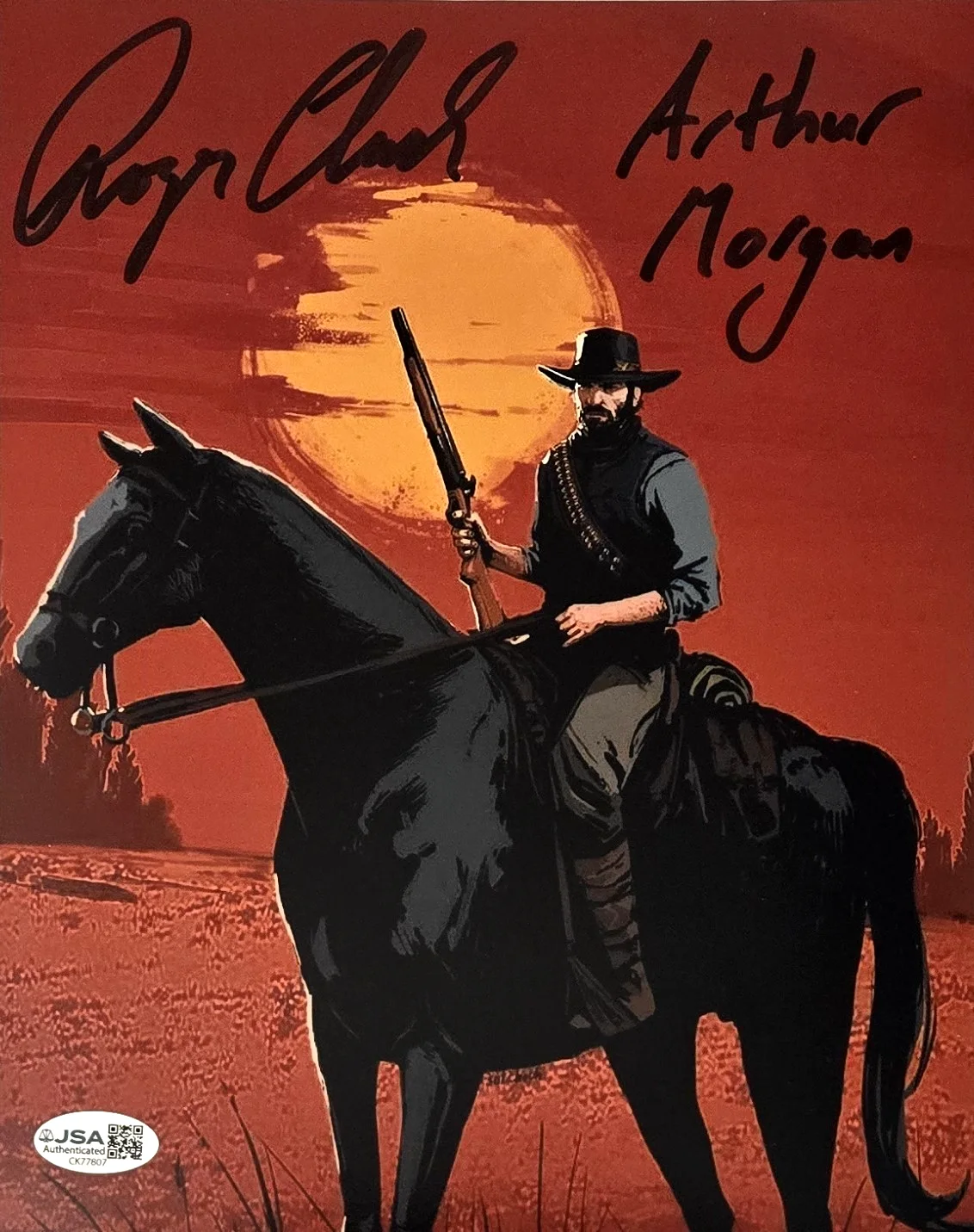 Roger Clark — Roger Clark Signed Photo Red Dead Redemption Arthur Morgan Autograph RDR JSA 07