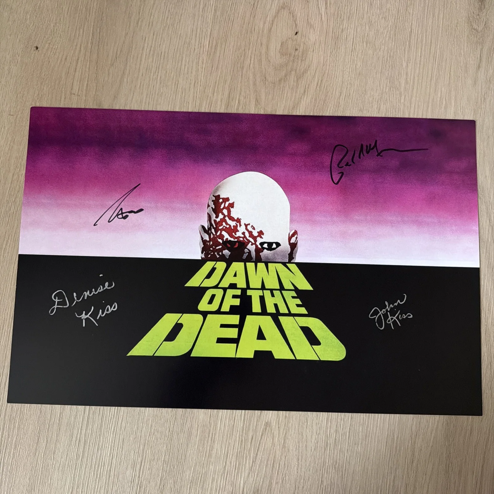 Dawn Of The Dead 11x17 signed Taso Stavrakis Denise Kiss John Kiss Paul Musser, изображение 2