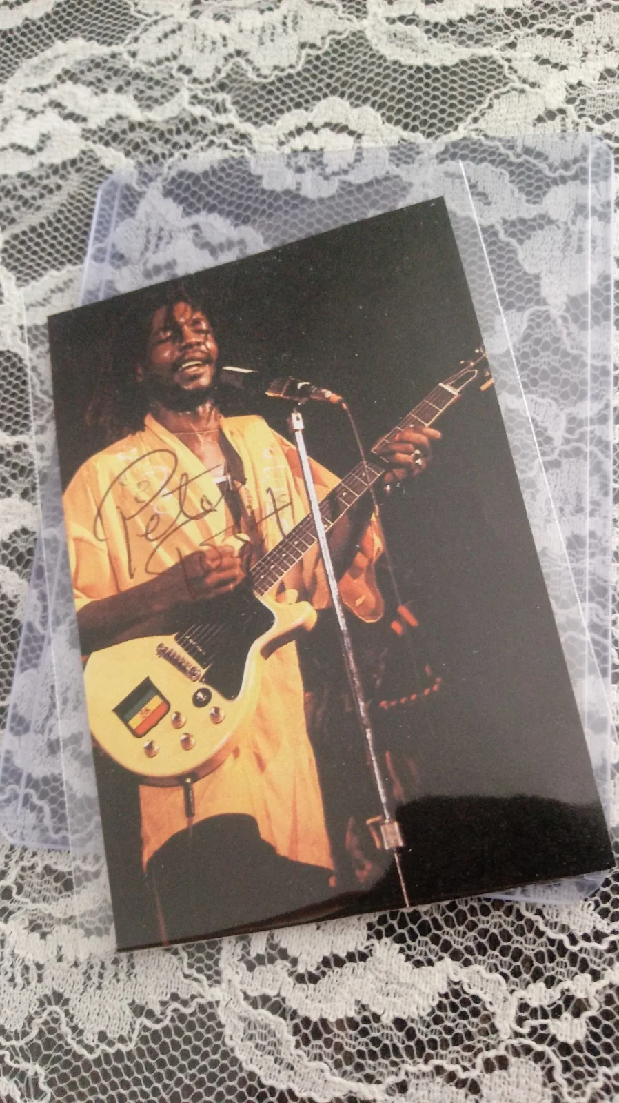 HAND SIGNED PETER TOSH AUTOGRAPHED RARE PHOTO PIC JAMAICAN REGGAE MUSICIAN HTF, изображение 4