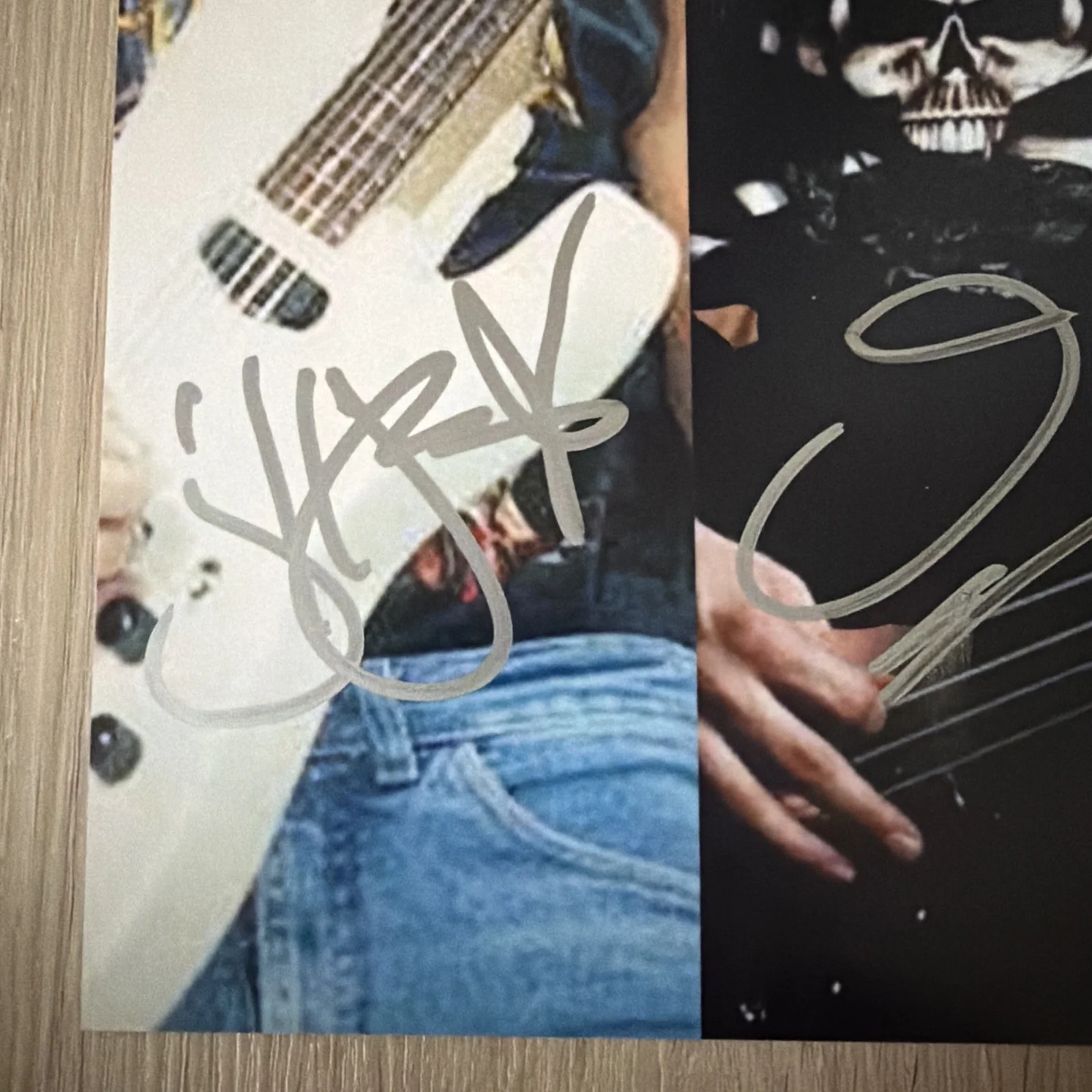 Megadeth David Ellefson Chris Poland Jeff Young Signed 8x10 JSA Authenticated, image 3