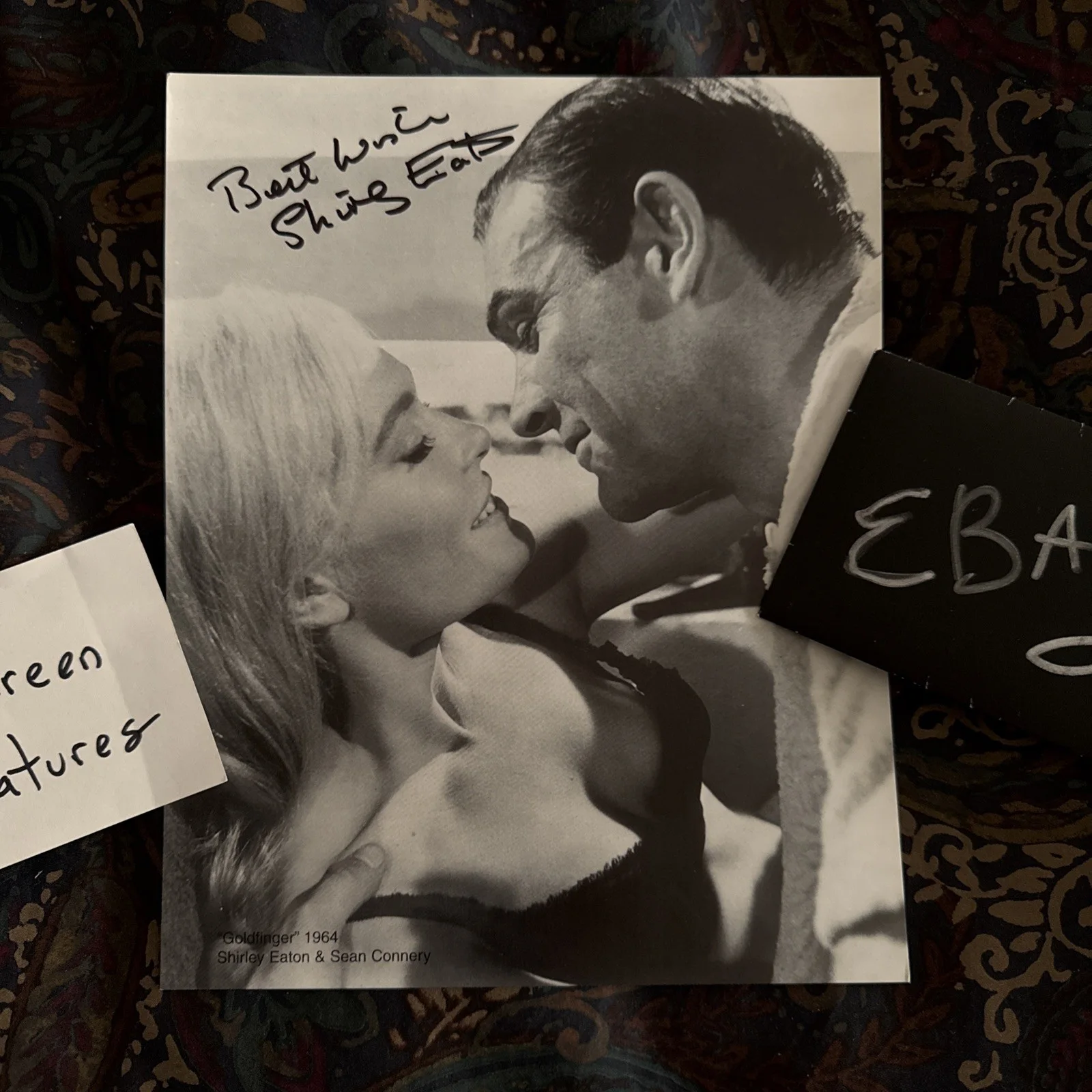 Shirley Eaton Goldfinger 8x10 Hand Signed Photo Autograph JSA COA James Bond, изображение 3