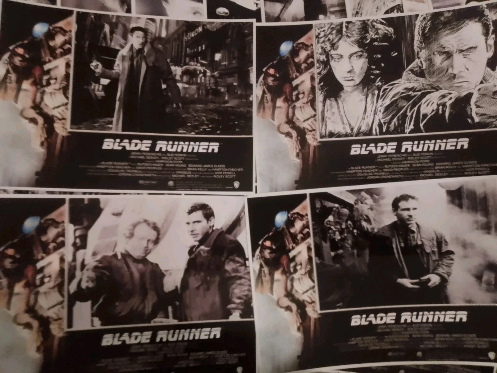 Blade Runner 82. Complete Set Of 40 Rare Glossy Unofficial 7x5ins Lobby Cards., image 2
