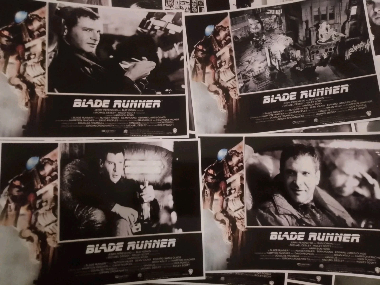 Blade Runner 82. Complete Set Of 40 Rare Glossy Unofficial 7x5ins Lobby Cards., image 4