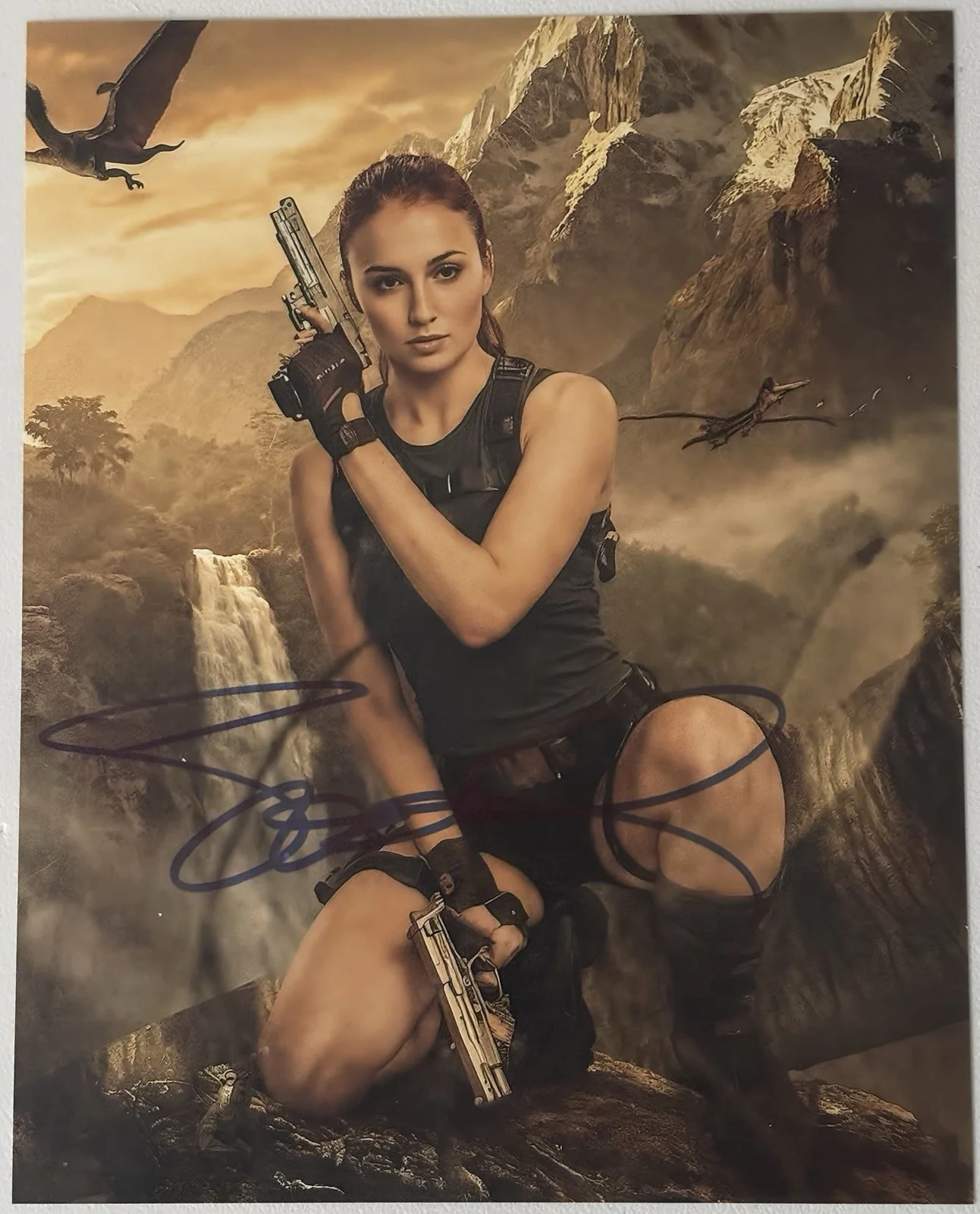 Sophie Turner — Sophie Turner Autographed Photo, 8x10 with COA, Tomb Raider
