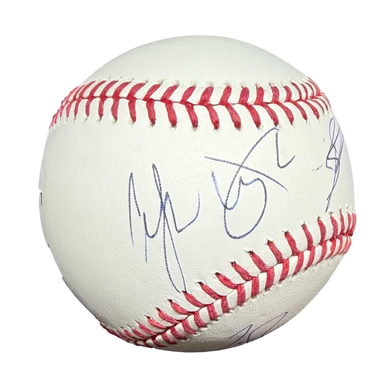 Matthew Ramsey, Trevor Rosen, Whit Sellers, Geoff Sprung, Brad Tu — Old Dominion Band x5 Signed Autograph OMLB Baseball Ball Matthew Ramsey JSA COA, image 2
