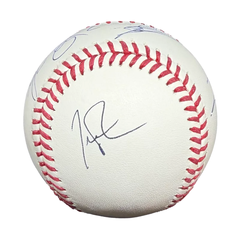 Matthew Ramsey, Trevor Rosen, Whit Sellers, Geoff Sprung, Brad Tu — Old Dominion Band x5 Signed Autograph OMLB Baseball Ball Matthew Ramsey JSA COA, image 4