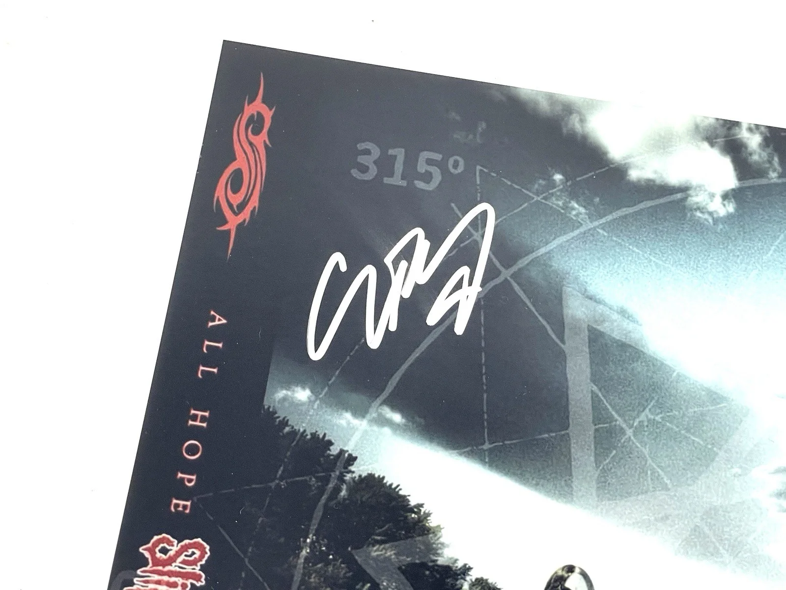 Slipknot Signed All Hope Is Gone Album Poster Corey Taylor Beckett Witnessed 🔥, изображение 2