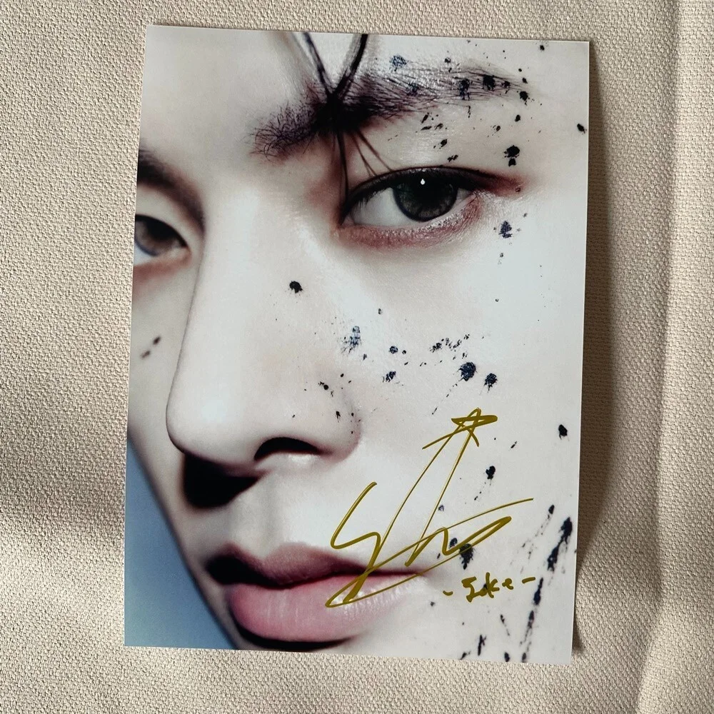 ENHYPEN JAKE Autographed Signed Photo K-POP Collection 4*6 2025, изображение 4