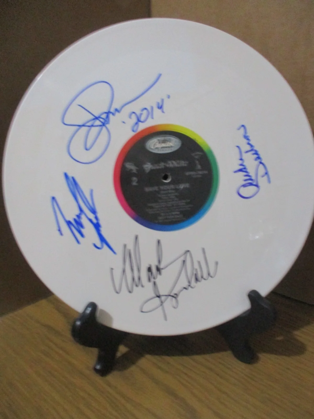 GREAT WHITE SIGNED/AUTOGRAPHED PROMO WHITE VINYL 12" JACK RUSSELL (RIP) + 3, изображение 2