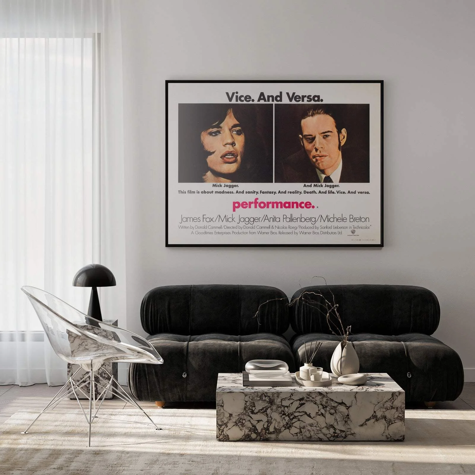 Performance 1970 UK Quad Film Poster, image 2