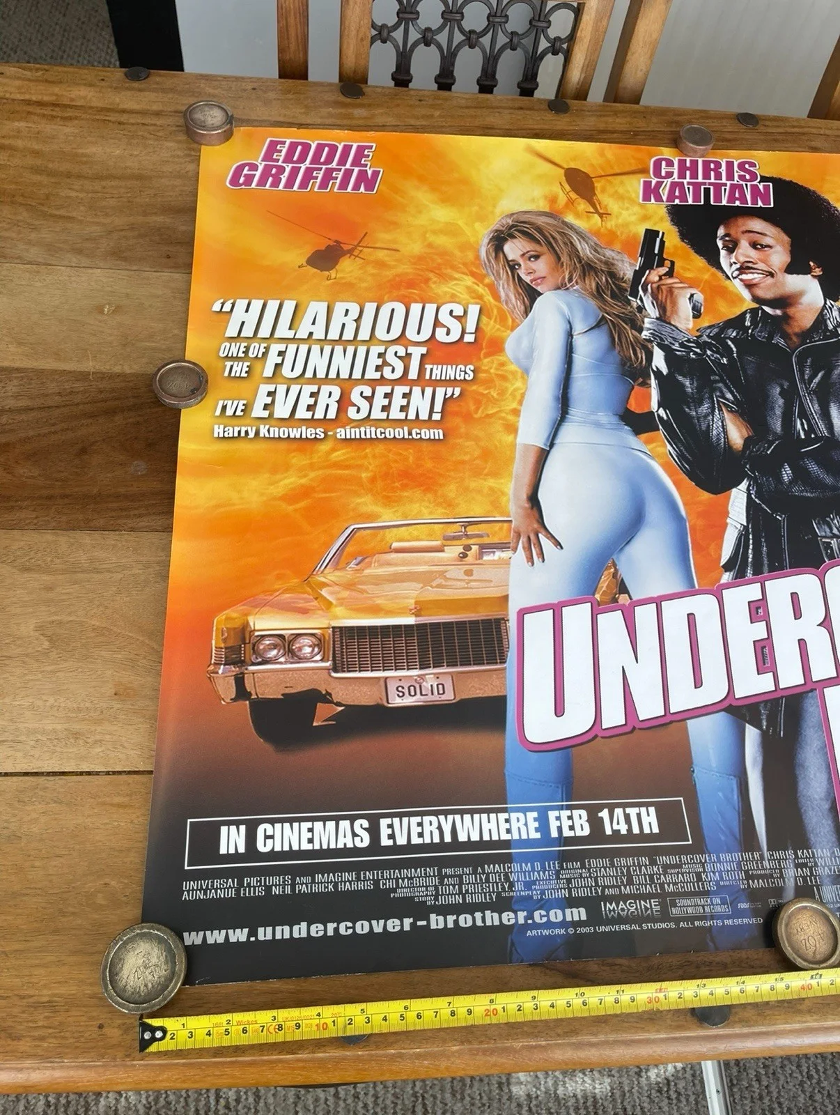 2002 Undercover Brother Movie Poster, изображение 3