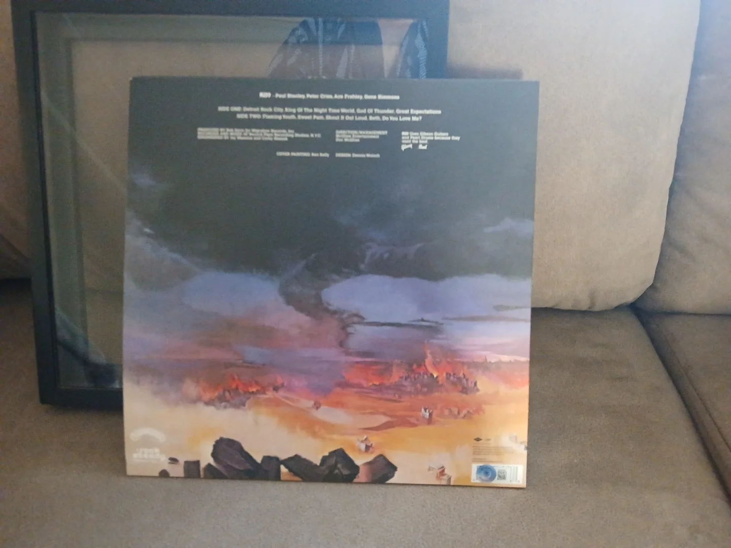 KISS DESTROYER Ace Frehley Signed Autographed Album Vinyl LP Beckett COA, изображение 5