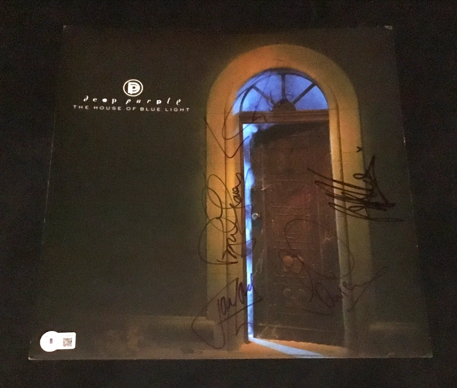 DEEP PURPLE ALBUM FLAT SIGNED BLACKMORE LORD GLOVER PAICE GILLAN BECKETT BAS COA, image 2